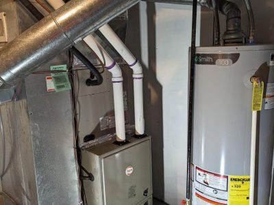 Furnace Tank Water Heater Installation